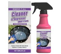 Fast-Acting Heavy-Duty Grill Degreaser Spray, 120ml/4Oz BBQ Grill Cleaner Spray,Heavy Duty Degreaser for Outdoor Grills,All Purpose Kitchen Grease Remover for Burnt Food(1pcs)