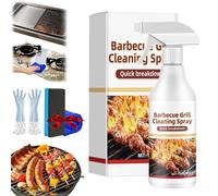 Fast-Acting Heavy-Duty Grill Degreaser Spray, 120ml BBQ Grill Cleaner, No-stick BBQ Grill Cleaner Spray for Outdoor Grills & Smokers, Heavy Duty Degreaser Cleaner for Kitchen (1Set)