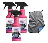 Fast-Acting Heavy-Duty Grill Degreaser Spray, 2026 Upgrade BBQ Grill Cleaner Spray, Heavy Duty Grill Cleaner Spray All Purpose Heavy Oil Cleaning Agent for Barbecue Grills,Smoky Stains (3Pcs)