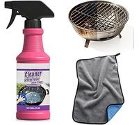Fast-Acting Heavy-Duty Grill Degreaser Spray,Degreaser Kitchen Heavy Duty,Bbq Grill Cleaner Spray For Outdoor Grills,All Purpose Heavy Oil Cleaning Agent for Barbecue Grills,Stubborn Grease (1Set)