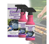 Fast-Acting Heavy-Duty Grill Degreaser Spray,Heavy Duty BBQ Grills Degreaser Cleaner Spray,120ML Grill Grate Cleaner for Outdoor Grills,Removes Burnt Food & Grease,Safe for Steel & Porcelain (2 PCS)