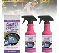 Fast-Acting Heavy-Duty Grill Degreaser Spray, Oven Cleaner Heavy Duty, BBQ Grill Cleaner for Outdoor Grills, All Purpose Heavy Oil Cleaning Agent,Safe Heavy Duty Cleaner for Burnt Food & Grease (2PCS)