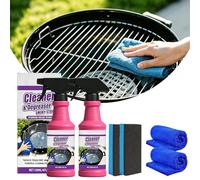 Fast-Acting Heavy-Duty Grill Degreaser Spray, Remove It All Cleaner And Degreaser, BBQ Grill Cleaner for Burnt Food & Grease (2 PCS)