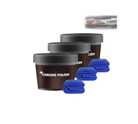 Fast-Acting Metal Repair & Restoration Paste - Multi-Purpose Polish for Chrome, Aluminum, Stainless Steel - Car Detailing Kit for Chrome Cleaner, Aluminum Brightener & Rust Remover (3Pcs)
