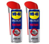 Fast Acting Penetrant Spray 250ml Pack of 2 - Lubricant for Mechanics, Loosens Rusted Bolts, Nuts & Metal Parts, Water Resistant, Automotive & Industrial Use