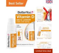 Fast Acting Vitamin D3 Spray for Children, 400 IU - 15ml Peppermint Flavor