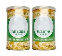 Fast Action Yeast 100g (Pack of 2) | Premium Instant Dry Yeast for Bread, Pizza, Baking & Doughs | Quick-Rising, Easy-to-Use, Consistent Results | Suitable for Hand Baking & Bread Machines