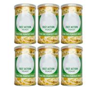 Fast Action Yeast 100g (Pack of 6) | Premium Instant Dry Yeast for Bread, Pizza, Baking & Doughs | Quick-Rising, Easy-to-Use, Consistent Results | Suitable for Hand Baking & Bread Machines