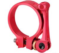 Fast-Adjust MTB Seat Clamp 41mm Anti-Slip(Red) | aluminum alloy, for quick release lever, secure tightening, fits 41mm tubes, reduces weight
