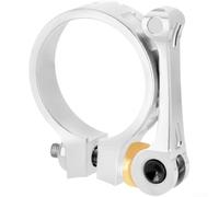 Fast-Adjust MTB Seat Clamp 41mm Anti-Slip(Silver) | aluminum alloy, for quick release lever, secure tightening, fits 41mm tubes, reduces weight