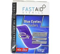 Fast Aid 4479 Blue Eyetec Plasters (Pack of 40)