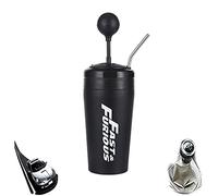 Fast and Furious 10 Water Cup-Gear Shift Style Cups with Straw and Lid, 304 Stainless Steel F10 Drink Cup, Rocker Gear Shift Style Water Cup for Movie Fans Gift Mug, 500ml Water Bottle