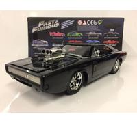 Fast and Furious Doms Dodge Charger 1970 Black 1:24 Scale Jada 97059