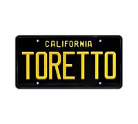 Fast and the Furious | TORETTO | Metal Stamped License Plate