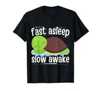 Fast Asleep Slow Awake Kawaii Napping Turtle T-Shirt