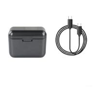 Fast Battery Charger for Insta 360 X5, Dual-Battery Simultaneous Charging Case with USB-C PD Support, Compact ABS Design, LED Status Indicators, Travel and Outdoor Use(Black)