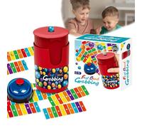 Fast Bead Grabbing Game, Match Color Bingo Game Set, 90 Beads & 6 Code Cards, 1 Bell & Bead Can, Fast-Paced Educational Games - Sharpen Reflexes