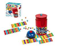 Fast Bead Grabbing Game, Match Color Bingo Game Set for Adult and Kids, Hand Eye Coordination Training, 90 Beads & 6 Code Cards, 1 Bell & Bead Can for Group Party and Family 2-4 Players