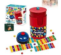 Fast Bead Grabbing Match Color Bingo Game, match color line bingo board games, color line board game with bell, Sharpen Reflexes, Color Recognition, and Hand-Eye Coordination, for Party and Family (A)