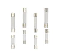 Fast Blow Ceramic Fuses， 10PCS 5X20MM 6X30MM Fast Blow Tube 250V 0.5 1 2 3 4 6 8 10 15 20 25 30A AMP * 30 Slow Down The Car Fuse(QUICK BREAK F-6.3A)