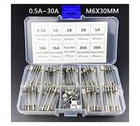Fast Blow Glass fuses for sub auto Box Holder Fuse Guard Thermal 0.5A 10A 15a 30A Circuit Breakers Quick Blow Glass Tube Protected circuits (Color : 72pcs 0.5-30a)