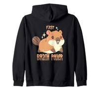 Fast Brain Power Zip Hoodie