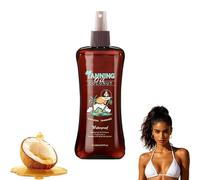 Fast Bronzing Sunbed Cream Tanning Accelerator, Bronzing Fast Tanning Oil, Hydrating Body Oil with Tropical Coconut Fragrance for Deep Natural Tan, Long-Lasting, Hydrating Formula (1Pc)
