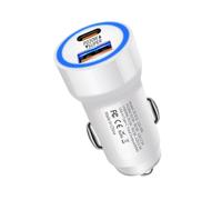 Fast Car Charger - Port 5.6x2.6cm | PD30W | 30W USB-A Quick Charge | 60W Total Adapter For Phones Tablets And Dash Cams