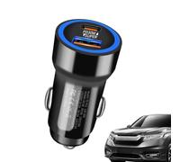 Fast Car Charger - Port 5.6x2.6cm | PD30W | 30W USB-A Quick Charge | 60W Total Adapter For Phones Tablets And Dash Cams