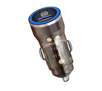 Fast Car Charger - Port 5.6x2.6cm | PD30W | 30W USB-A Quick Charge | 60W Total Adapter For Phones Tablets And Dash Cams