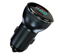 Fast Car Charger, USB Car Charger - 100W USB Fast Charging Car Adapter,PD30W Digital Display Mobile Phone Automotive Charging Plug for SUVs, Trucks, Vehicles