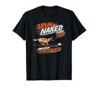 Fast Cat Belgian Malinois - Run Naked, Unleash the Speed T-Shirt