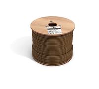 fast Cat. Direct Burial, Waterproof, Outdoor, CMX, UTP, Wheel (Cat6 500ft, Brown)