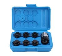 Fast Change Tapping Chuck Set J4012B16, Professional Tap Tool Holder, Alloy Material with High Clamping Accuracy 0.02mm, Includes M3 to M12 Tap Chucks for Drilling Machine Processi