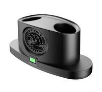 Fast Charge Wireless Microphone Charging Station with USB C Compatibility and Space Saving ABS Construction