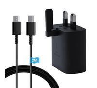 Fast Charger, 25W USB C Charger Compatible with Galaxy S25/S24/S23/S22/S21/S20/A17/A16/A15/A23/A25/A26/A32/A33/A34/A35/A36/A52/A53/A54/A55/A56, includes Plug and 2M Type C Cable