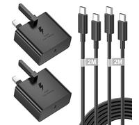 Fast Charger USB C Plug and Cable, 2Pack 25W USB C Fast Charger with 2M USB c Charging Cable for Samsung Galaxy S25/S25+/S25 Ultra/S24/S24 Ultra/S23/S23 Ultra/S22/S21/A55/A54/A53/A35/A25/A16