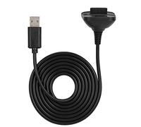 Fast Charging 2 in 1 1.5m Charging Cable for Xbox 360 (Black)