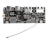 Fast Charging 22.5w Power Bank Mainboard Featuring Led Display For Custom Portable For Battery Pack Diy Electronics Project Kit Black(B)
