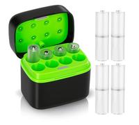 Fast Charging 8-Solt Battery Charger with USB-C Input for AA AAA Rechargeables ,Compatible with Li-ion NiMH NiCd - Travel, Car, Home Use