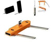 Fast Charging Adapter with 360° Foldable Phone Stand,240W 2-in-1 Invisible Holder Charger Adapter USB C Cable,Liquid Silicone Invisible Phone Stand Charging Cable Adapter (2, B)