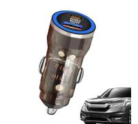 Fast Charging Car Charger - 5.6x2.6cm PD 30W 2-Port USB-A Type-C, Mobile Phone Auto Plug | Perfect For Tablets Smartphones Driving Recorders Game Controllers Long Trips Quick Portable Accessory