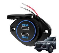 Fast Charging Car Socket,USB Charger Fast Charging Socket | Plug and Play Road Trip Must-Have for Navigator, Wireless Headphones