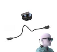 Fast Charging for battery Pack for Rokid Glasses AI for Smart Eyewear 800mAh Magnetic Clip-On Type-C Light Power Accessory Life Extension,Ergonomic Hanging Charger,Hands-Free Backup Energy Supply