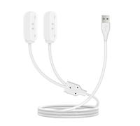 Fast Charging GPS Tracker Charging Cable 2-in-1 Magnetic Dual Port Power Cord for Tractive DOG XL/DOG XL ADVENTURE Pet Tracker Accessory，White