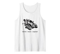 Fast Corner Motorcycle Bold Motorbike & Rider Tank Top