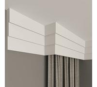 FAST DECOR Decorative Coving for Ceilings, Premium Extruded Polystyrene Cornice Coving, Lightweight Ceiling Moulding Trim, Flexible and Durable Ceiling Cornice Trim (CS26, 2M (1 Length))