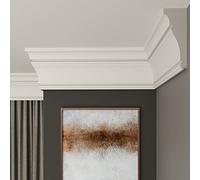 FAST DECOR Decorative Coving for Ceilings, Premium Extruded Polystyrene Cornice Coving, Lightweight Ceiling Moulding Trim, Flexible and Durable Ceiling Cornice Trim (CS31, Sample 20cm)