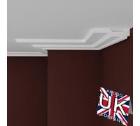 FAST DECOR Premium 20cm Sample Product Coving for Ceilings Polystyrene, !Variation Available! Coving for Ceilings, Cornice Coving, Polystyrene Coving for Ceiling Moulding Lightweight