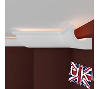 FAST DECOR Premium 20cm Sample Product Coving for Ceilings Polystyrene, !Variation Available! Coving for Ceilings, Cornice Coving, Polystyrene Coving for Ceiling Moulding Lightweight